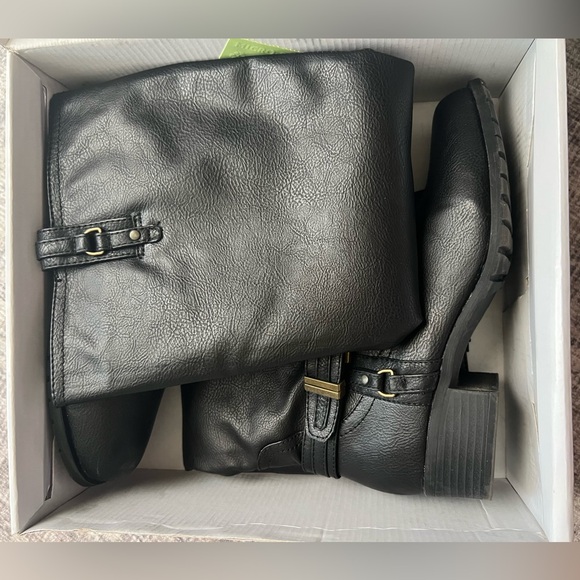 Rampage Black Knee-High Women’s Boots Size 8 - Picture 2 of 6